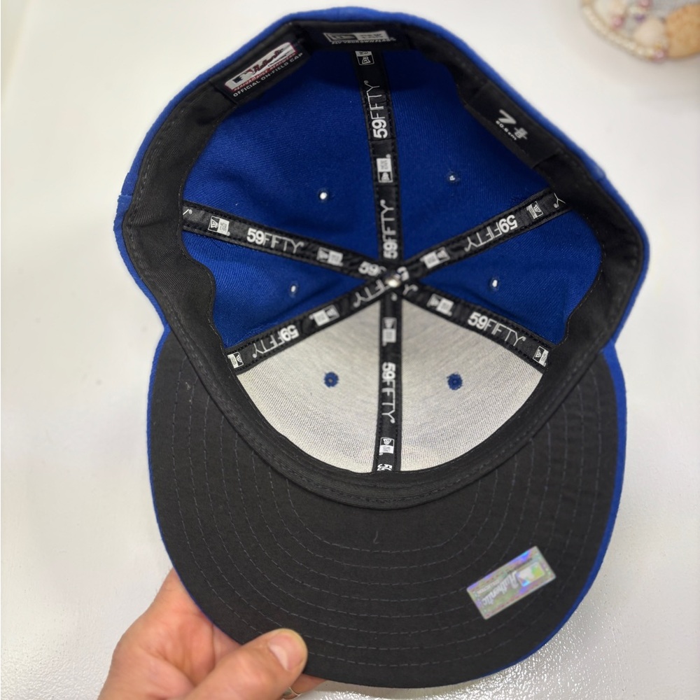 Men's Chicago Cubs New Era Royal 59FIFTY Fitted Hat size 7 5/8 - Picture 6 of 9
